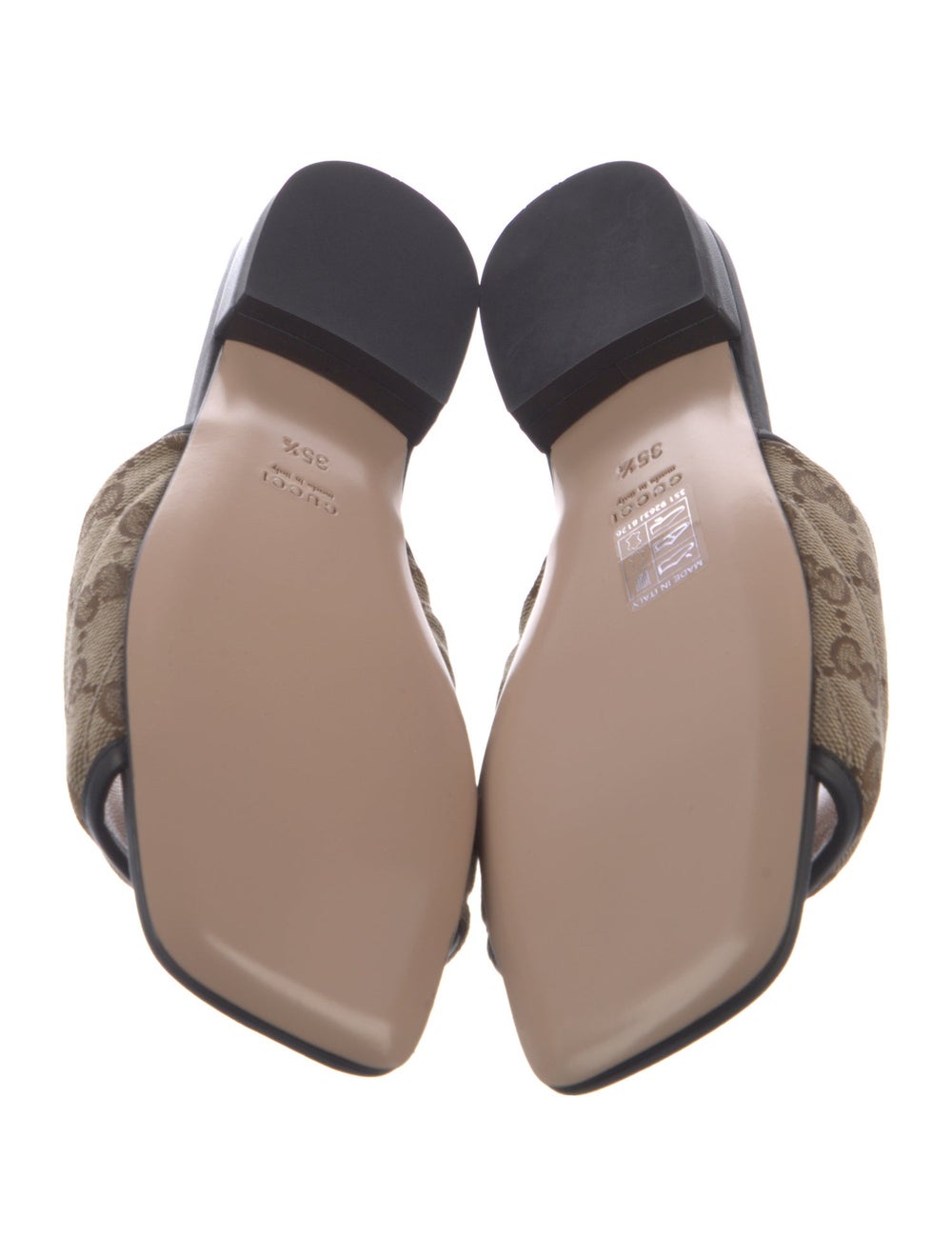 Gucci Canvas Slides Neutrals GG Canvas & Double G… - image 5