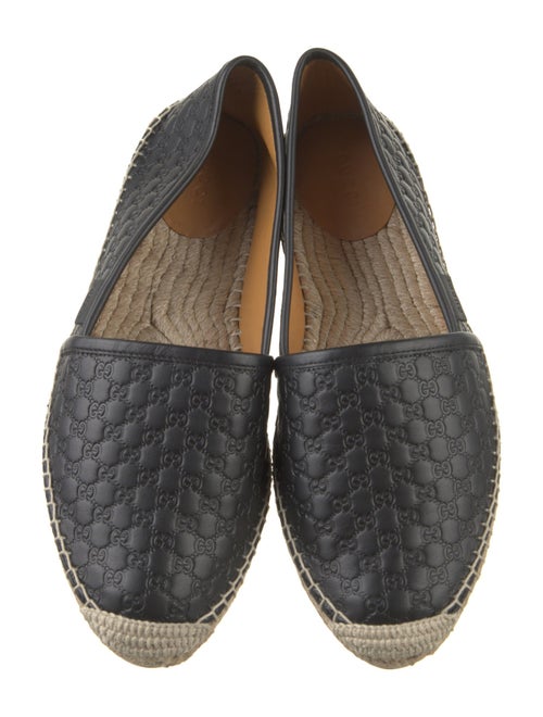 Gucci Microguccissima Pattern Leather Espadrilles