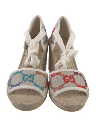 Gucci Canvas Printed Espadrilles