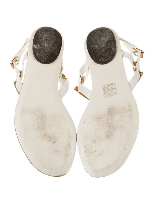 Gucci Horsebit Accent Leather T-Strap Sandals
