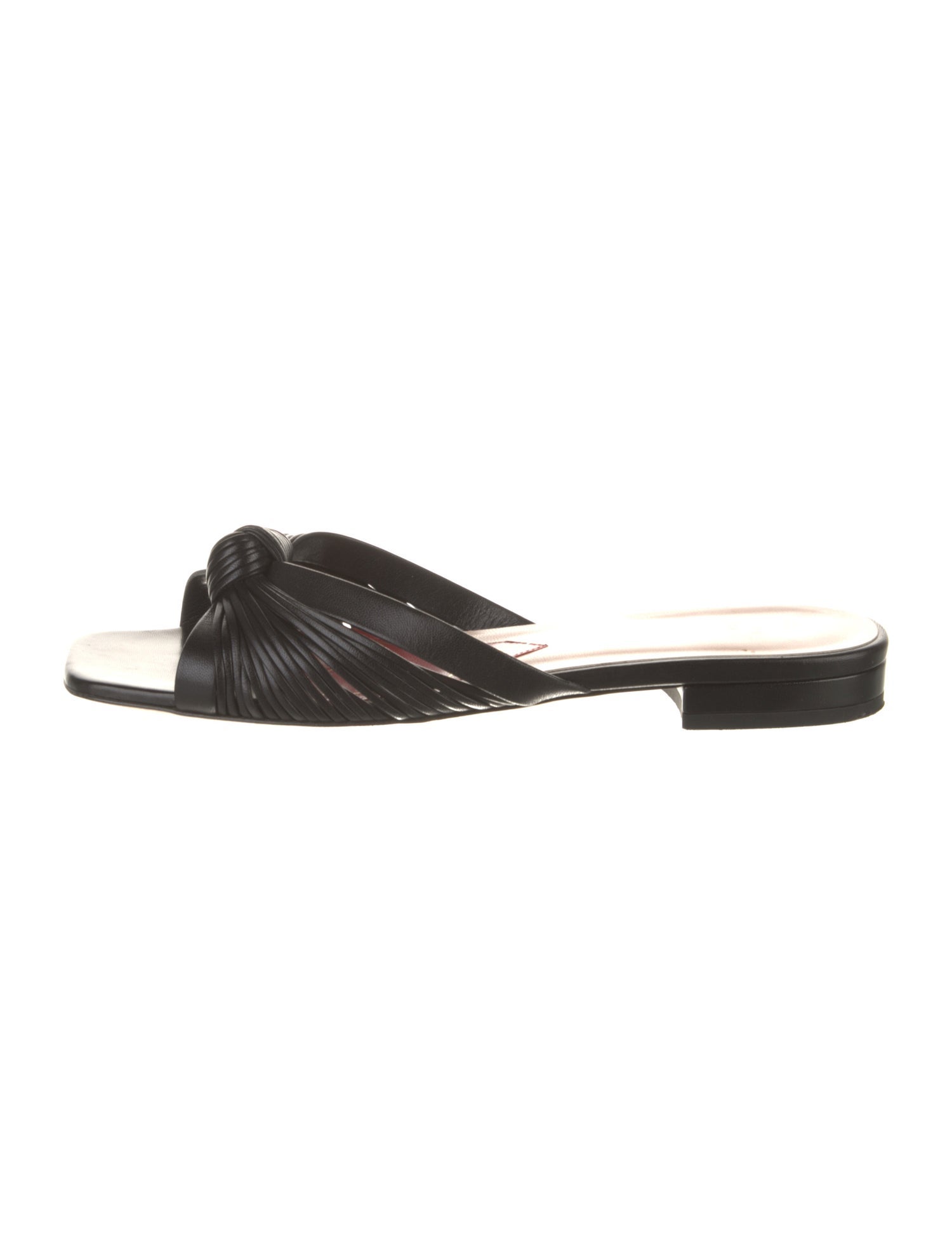 Gucci Leather Bow Accents Slides