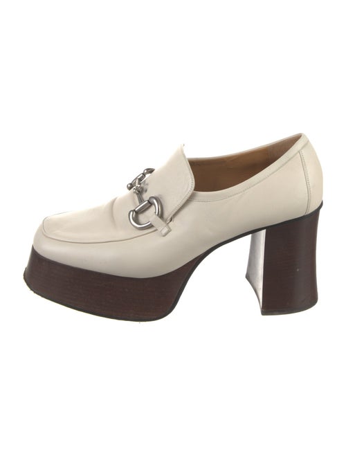 Gucci Horsebit Accent Leather Pumps