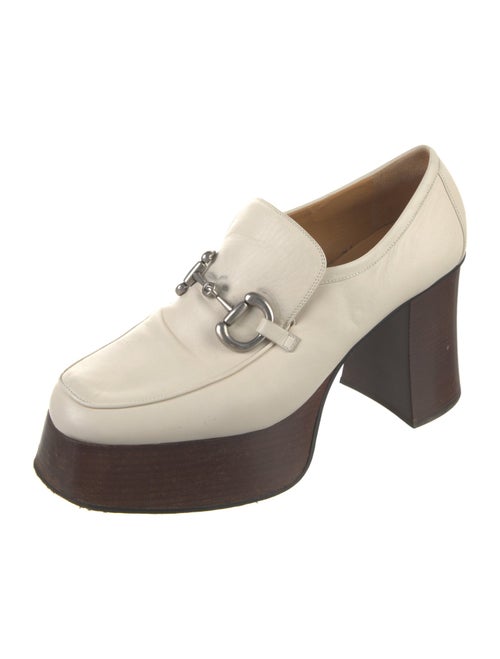 Gucci Horsebit Accent Leather Pumps