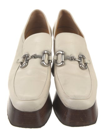 Gucci Horsebit Accent Leather Pumps