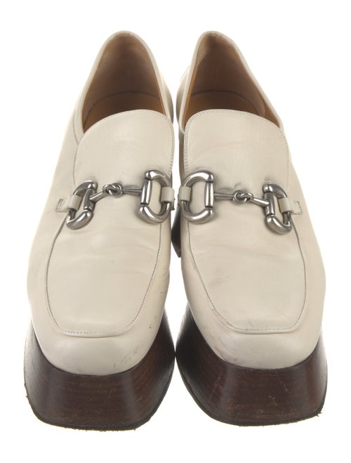Gucci Horsebit Accent Leather Pumps