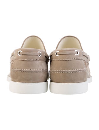 Gucci Canvas Printed Boat Shoes