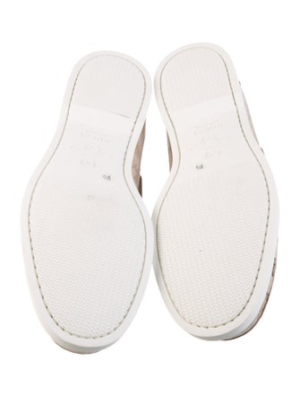 Gucci Canvas Printed Boat Shoes