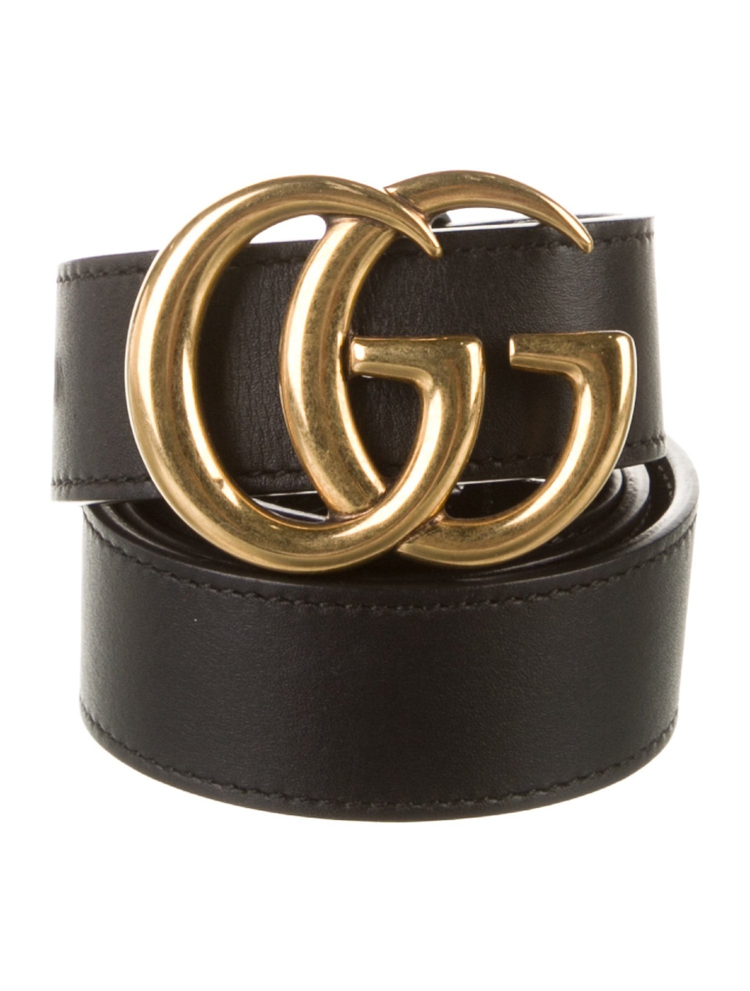 Gucci Running GG Logo Leather Waist Belt