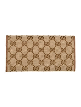 Gucci GG Canvas Canvas Continental Wallet