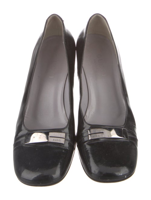 Gucci Horsebit Accent Patent Leather Pumps