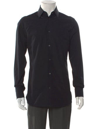 Gucci Interlocking G Logo Long Sleeve Dress Shirt