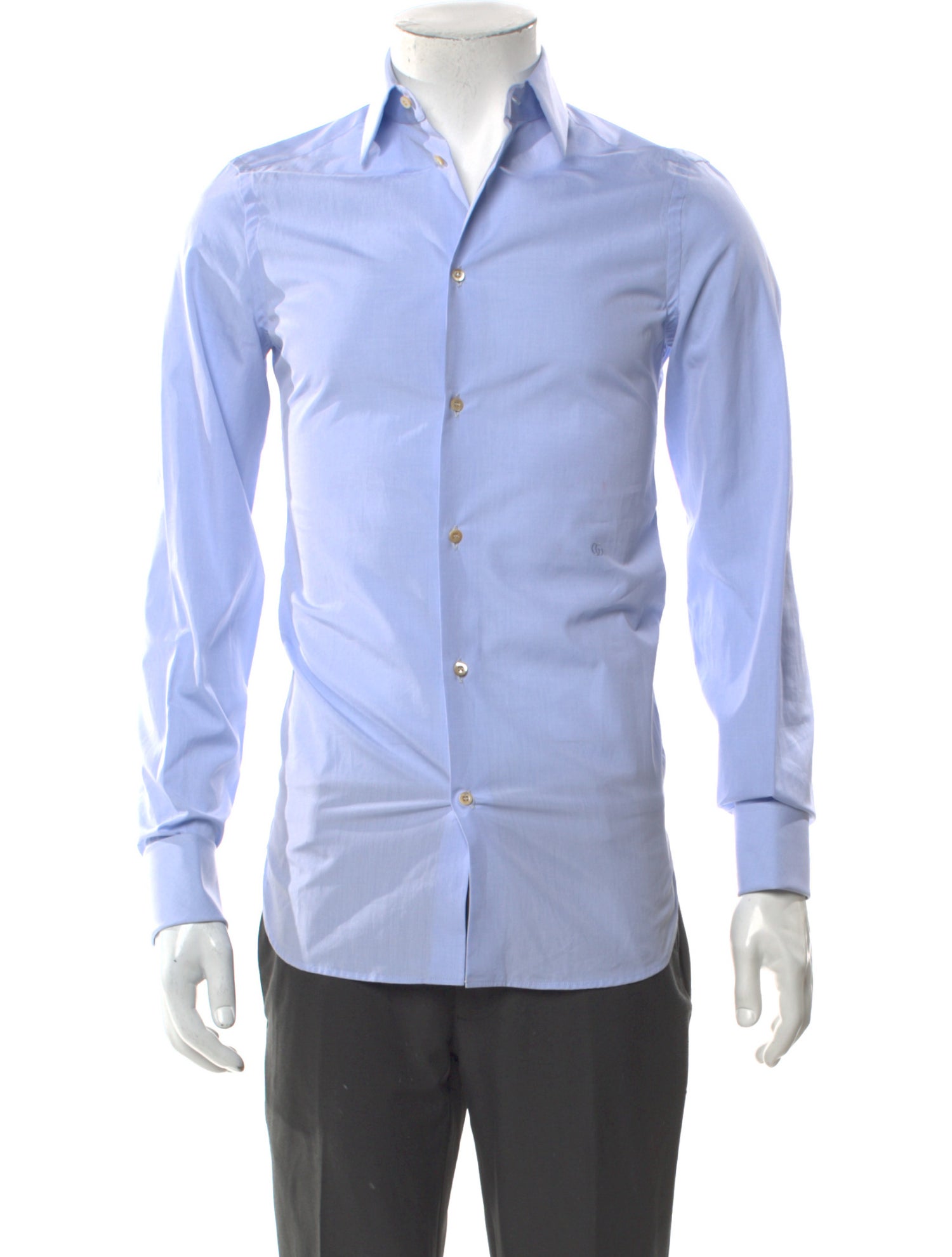 Gucci Running GG Logo Long Sleeve Dress Shirt