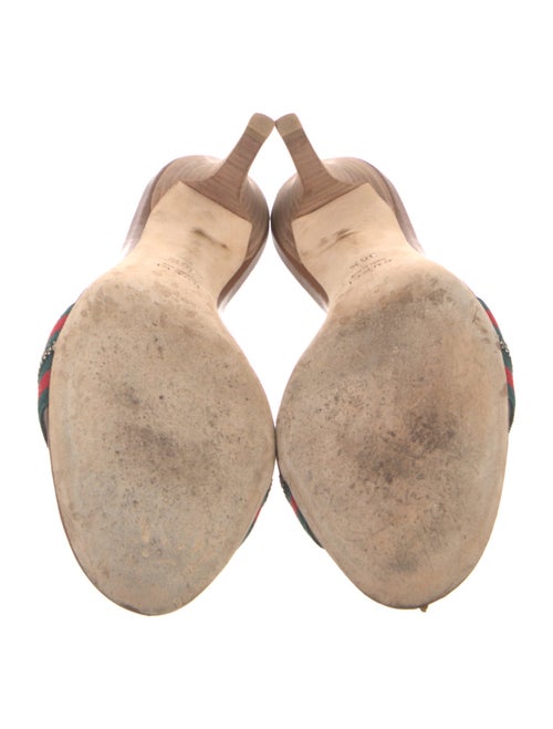 Gucci Web Accent Leather Slides