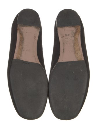 Gucci Suede Crystal Embellishments Flats