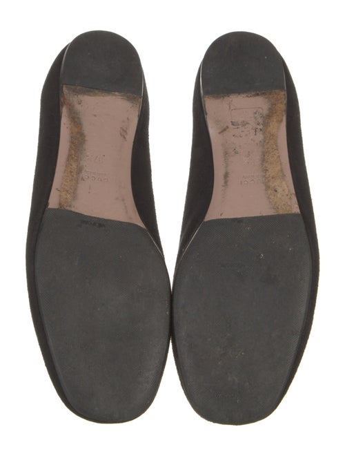 Gucci Suede Crystal Embellishments Flats