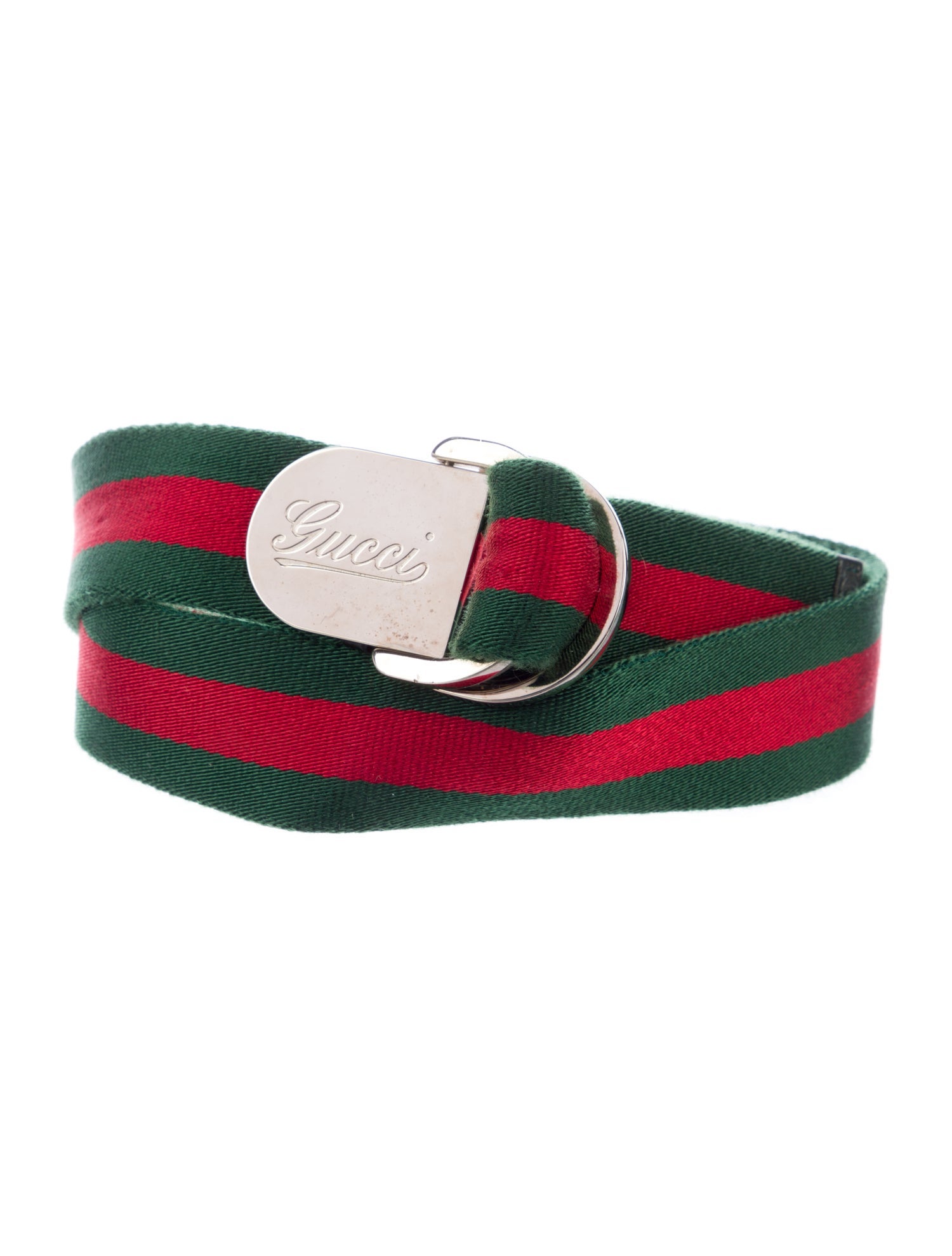Gucci Web Accent Canvas Waist Belt