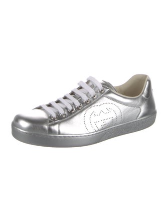 Gucci Interlocking G Logo Leather Sneakers