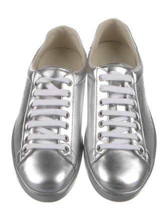 Gucci Interlocking G Logo Leather Sneakers