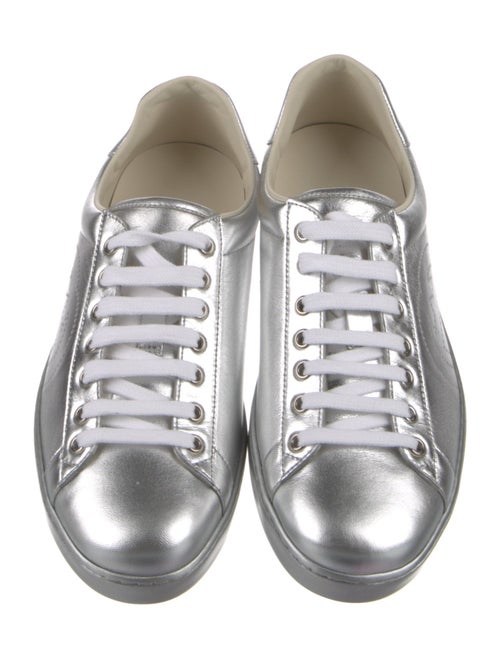 Gucci Interlocking G Logo Leather Sneakers