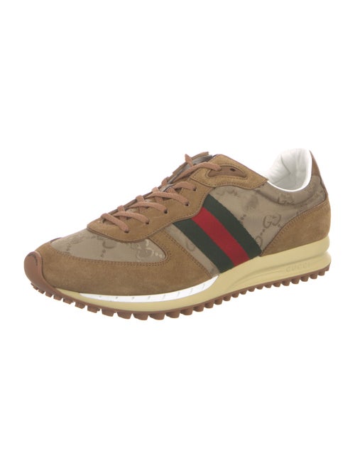 Gucci Web Accent Canvas Sneakers
