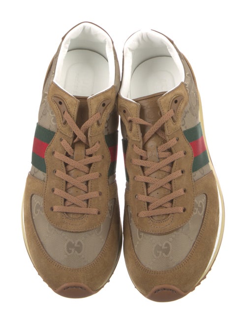 Gucci Web Accent Canvas Sneakers