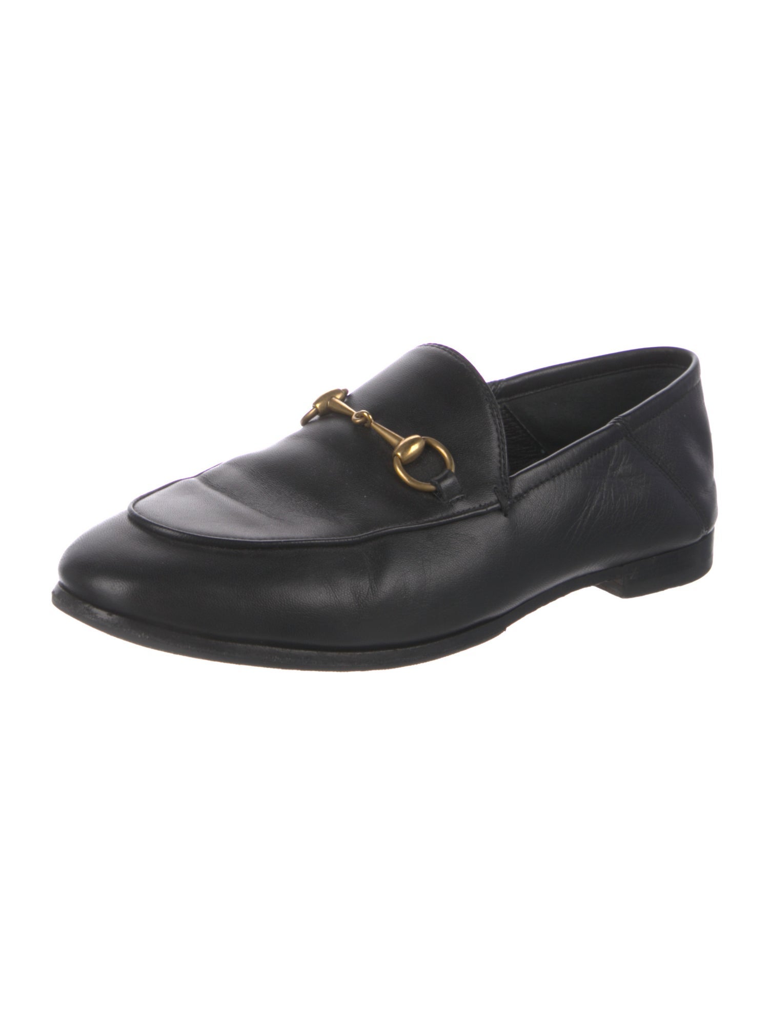 Gucci Horsebit Accent Leather Loafers