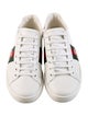 Gucci Web Accent Leather Sneakers