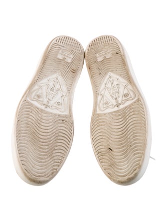 Gucci Web Accent Leather Sneakers