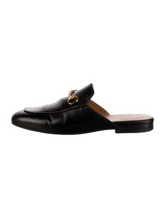 Gucci Horsebit Accent Leather Mules