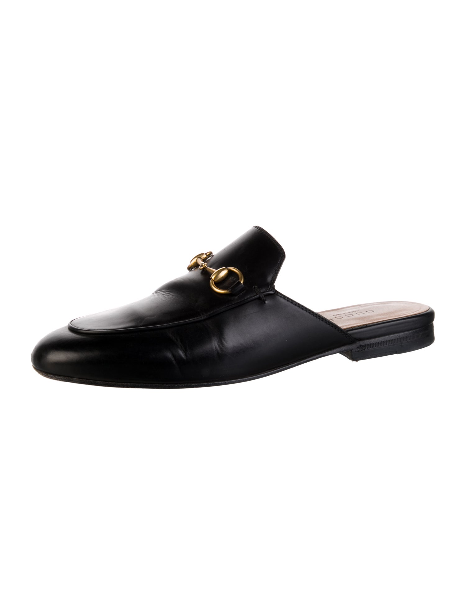 Gucci Horsebit Accent Leather Mules