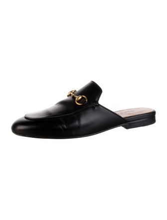 Gucci Horsebit Accent Leather Mules