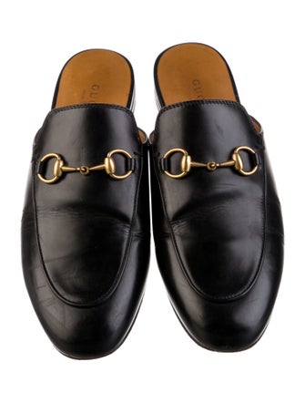 Gucci Horsebit Accent Leather Mules