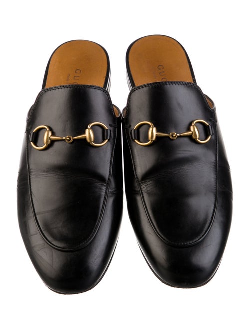 Gucci Horsebit Accent Leather Mules
