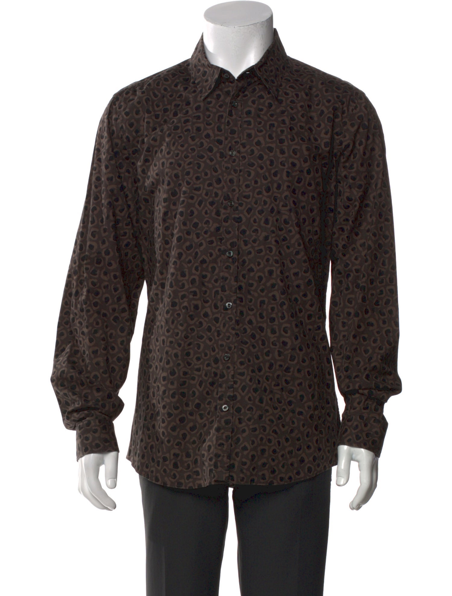 Gucci Printed Long Sleeve Dress Shirt