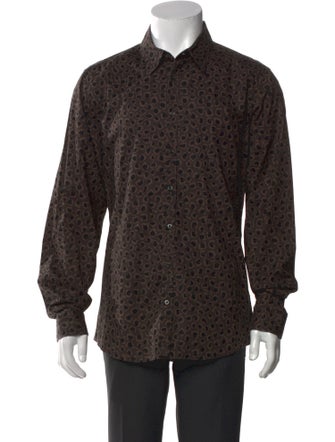 Gucci Printed Long Sleeve Dress Shirt