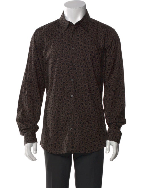 Gucci Printed Long Sleeve Dress Shirt