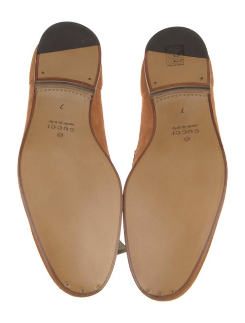 Gucci Horsebit Accent Suede Loafers