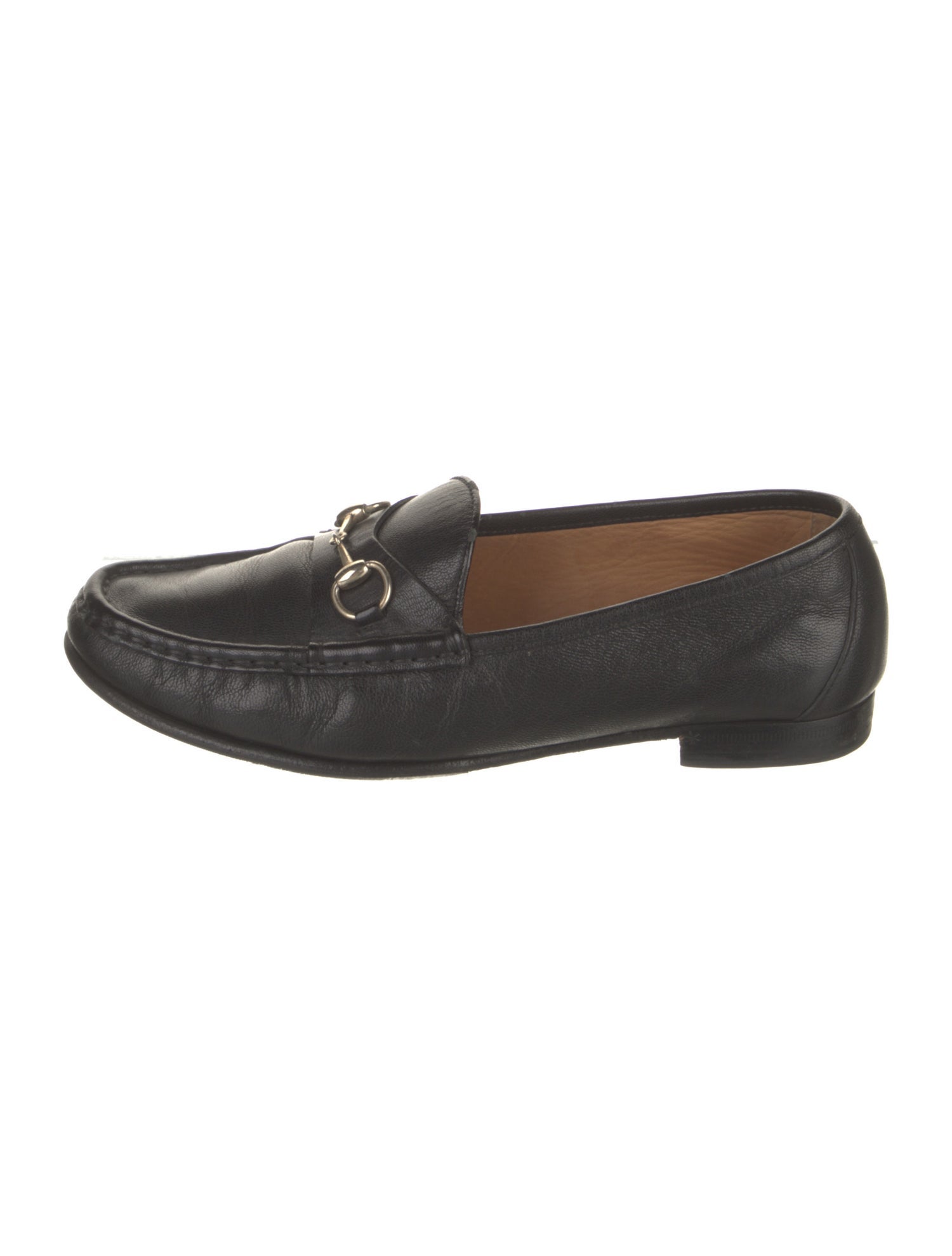 Gucci Horsebit Accent Leather Loafers
