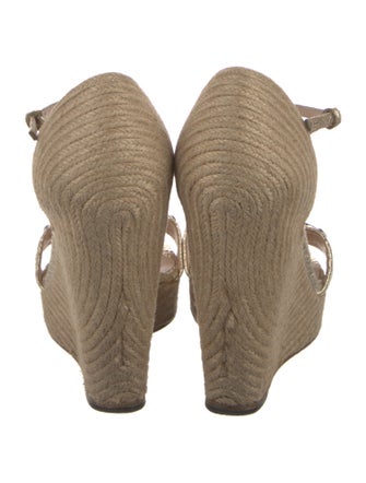 Gucci Horsebit Accent Leather Espadrilles