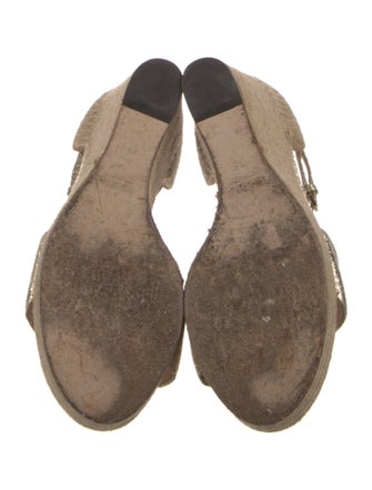 Gucci Horsebit Accent Leather Espadrilles