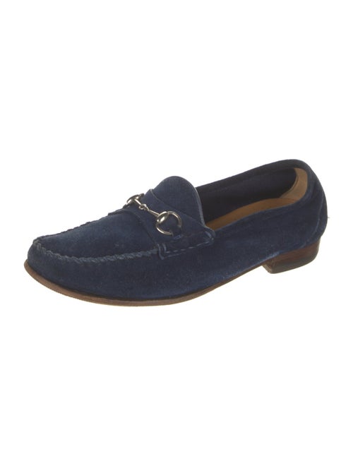 Gucci Horsebit Accent Suede Loafers