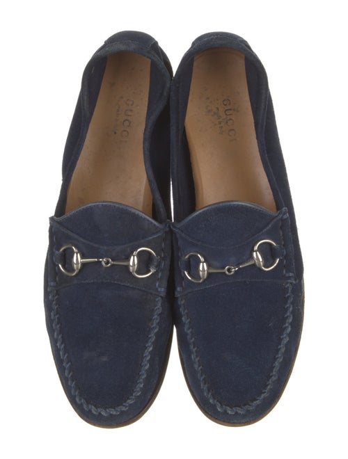 Gucci Horsebit Accent Suede Loafers
