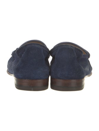Gucci Horsebit Accent Suede Loafers