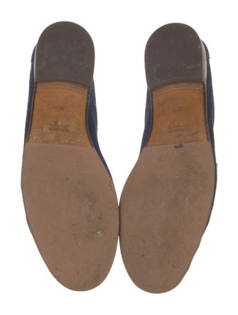 Gucci Horsebit Accent Suede Loafers