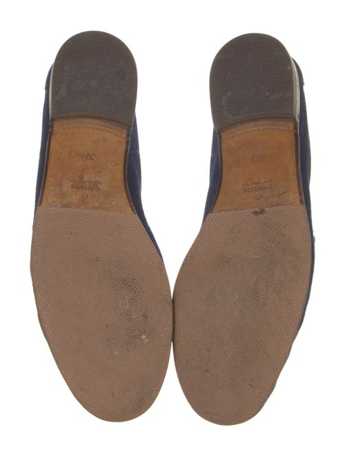 Gucci Horsebit Accent Suede Loafers