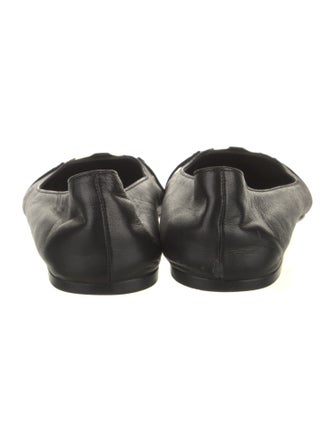 Gucci Interlocking G Logo Leather Ballet Flats