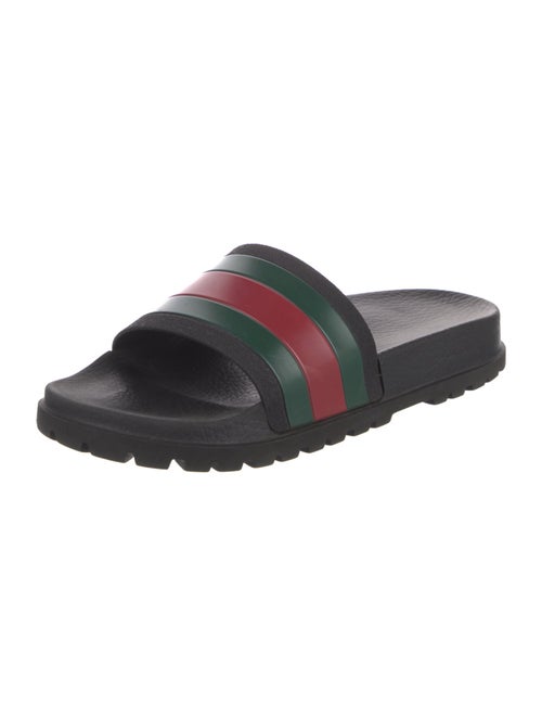 Gucci Web Accent Rubber Slides