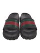 Gucci Web Accent Rubber Slides