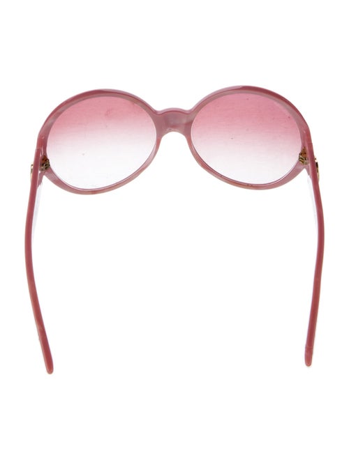 Gucci Interlocking G Logo Round Sunglasses