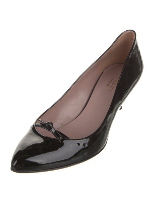 Gucci Horsebit Accent Patent Leather Pumps